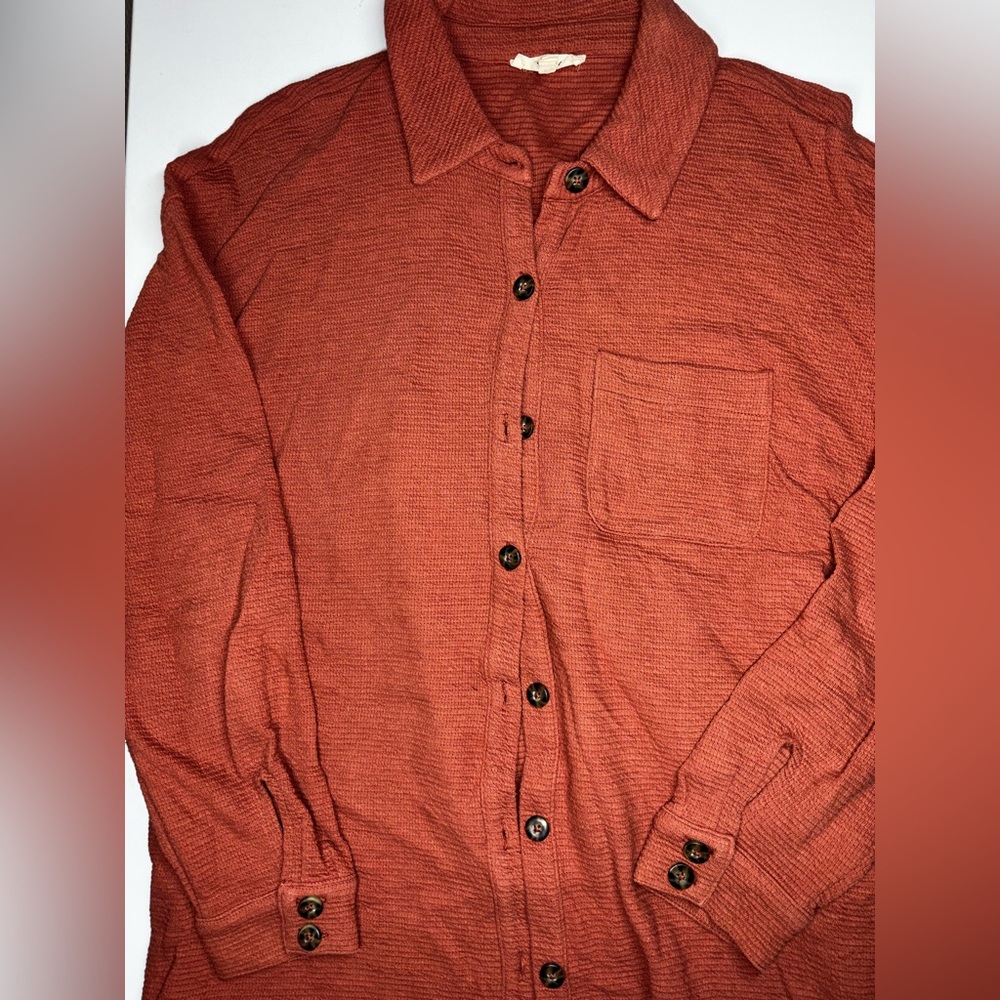 Madewell Terracotta Knit Top